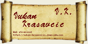 Vukan Krasavčić vizit kartica